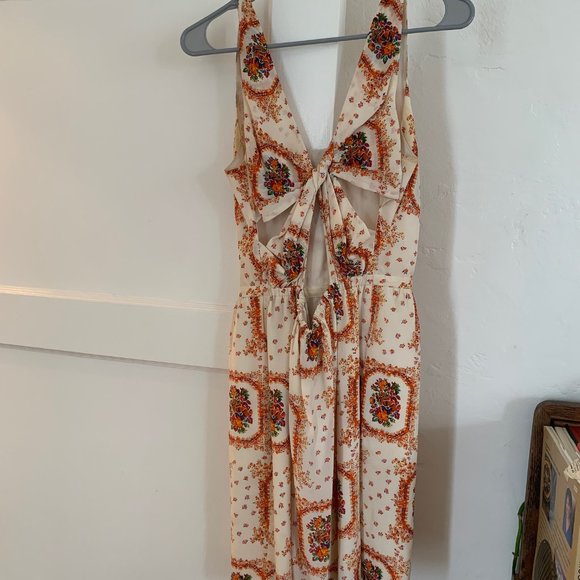 Madewell floral silk cocktail dress - Picture 5 of 8